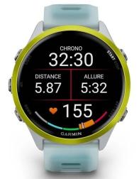 Смарт-часы Garmin Forerunner 570 47mm, Steinweiss/Amp Yellow Aluminium (010-02971-01)