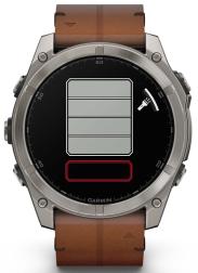 Умные часы Garmin Fenix 8 51 мм AMOLED Sapphire Titanium, with chestnut leather band plus graphite silicone band (010-02905-40)