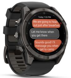 Смарт-часы Garmin Fenix 8 Pro 51 mm Amoled Sapphire, Carbon Gray DLC Titanium with Black/Pebble Gray Silicone Band (010-03199-00)