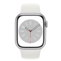 Apple Watch S8 45mm Silver Aluminum Case / Silver Sport Band