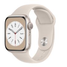 Apple Watch S8 45mm Starlight Aluminum Case / Starlight Sport Band